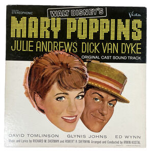 Walt Disney Mary Poppins Original Cast Soundtrack 1964 Vtg Vinyl LP Record Album